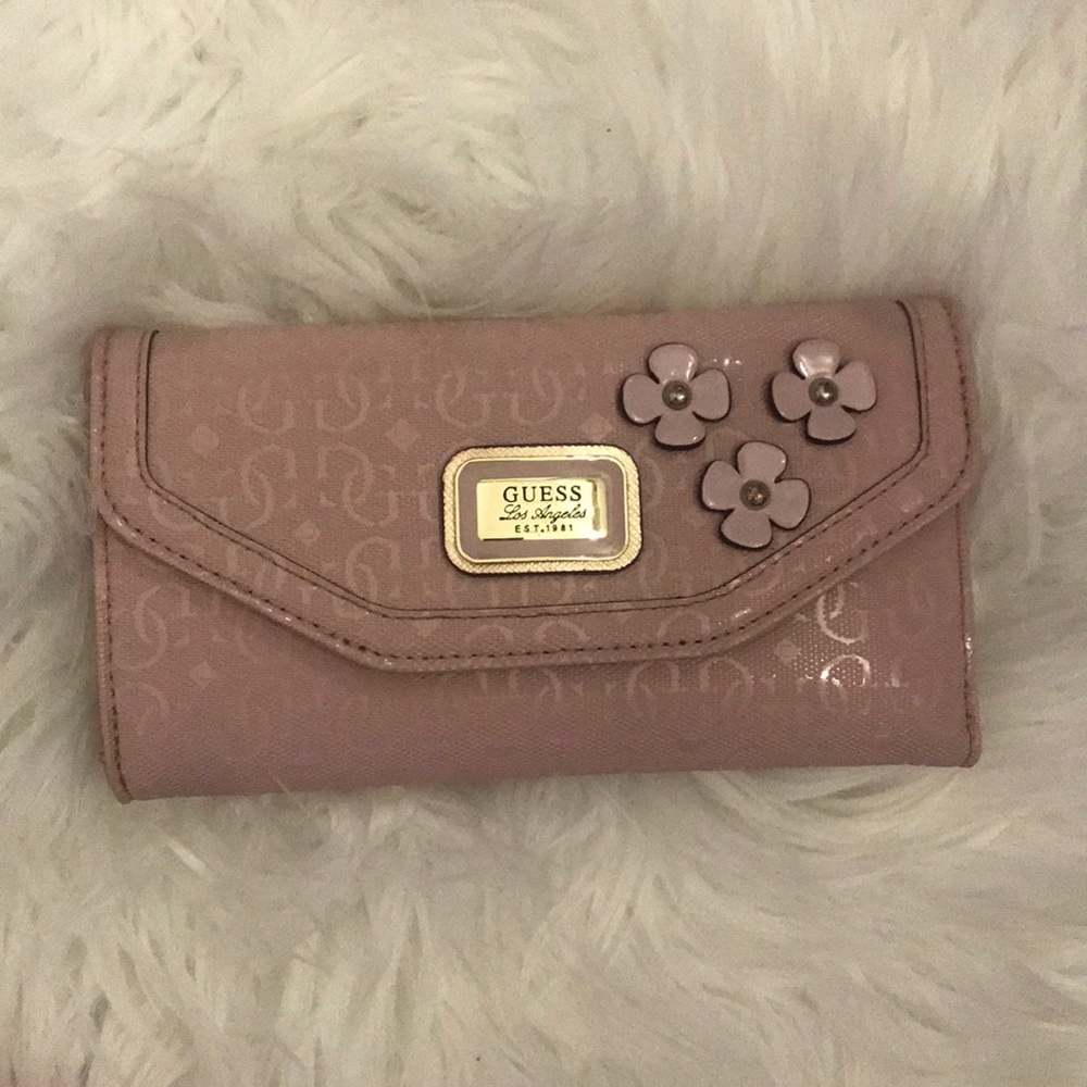 Trifold guess blossom wallet
